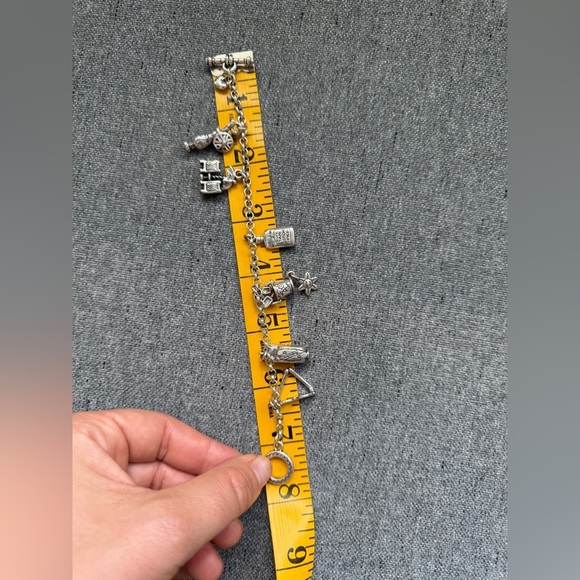 Brighton Silver Summer / Beach Themed Charm Bracelet 7.5" - Picture 9 of 9